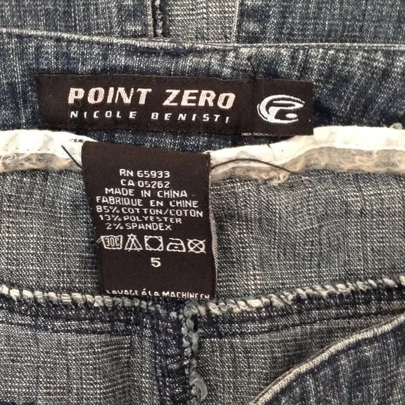 Point Zero Nicole Benisti Women's Denim Pencil Midi Skirt Size 5 Western Cowgirl - Picture 6 of 6